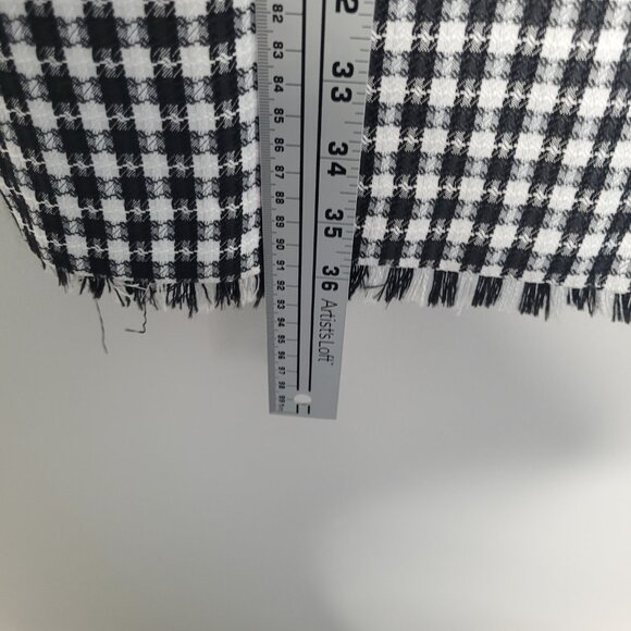 Tahari ASL Black and White Houndstooth Short-Sleeve Sheath Dress Classic 12 NWT - Picture 7 of 7